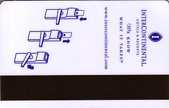 Hotel Keycard Inter-Continental Generic Back
