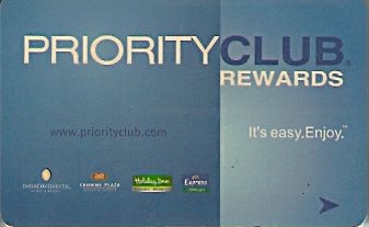 Hotel Keycard Inter-Continental Generic Front