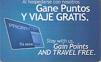 Hotel Keycard Inter-Continental Generic Front