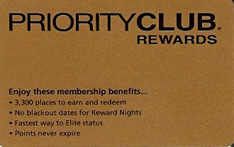 Hotel Keycard Inter-Continental Generic Front