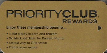 Hotel Keycard Inter-Continental Generic Front