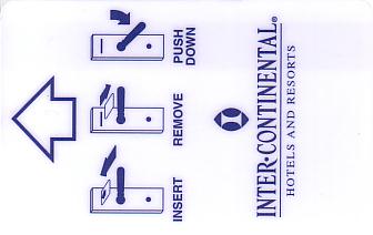 Hotel Keycard Inter-Continental Generic Front
