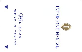 Hotel Keycard Inter-Continental Generic Front