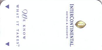 Hotel Keycard Inter-Continental Generic Front