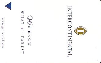 Hotel Keycard Inter-Continental Generic Front