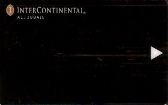 Hotel Keycard Inter-Continental Al Jubail Saudi Arabia Front