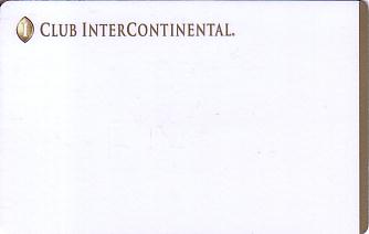 Hotel Keycard Inter-Continental Almaty Kazakhstan Front