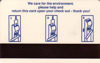 Hotel Keycard Inter-Continental Astana Kazakhstan Back