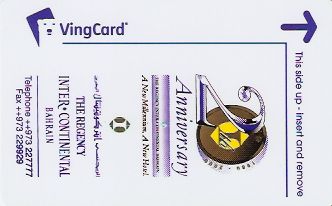 Hotel Keycard Inter-Continental  Bahrain Front