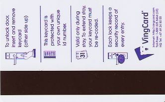 Hotel Keycard Inter-Continental  Bahrain Back