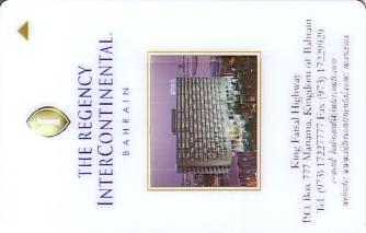 Hotel Keycard Inter-Continental  Bahrain Front