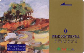 Hotel Keycard Inter-Continental Beirut Lebanon Front