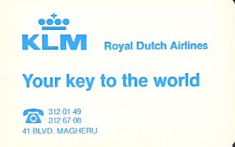 Hotel Keycard Inter-Continental Bucharest Romania Front