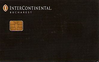Hotel Keycard Inter-Continental Bucharest Romania Front