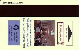 Hotel Keycard Inter-Continental Buenos Aires Argentina Back