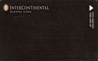 Hotel Keycard Inter-Continental Buenos Aires Argentina Front