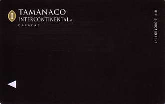 Hotel Keycard Inter-Continental Caracas Venezuela Front