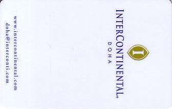 Hotel Keycard Inter-Continental Doha Qatar Front