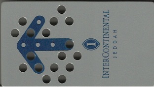 Hotel Keycard Inter-Continental Jeddah Saudi Arabia Front