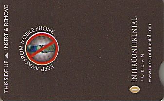 Hotel Keycard Inter-Continental  Jordan Front