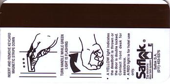 Hotel Keycard Inter-Continental Johannesburg South Africa Back