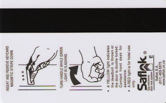 Hotel Keycard Inter-Continental Johannesburg South Africa Back