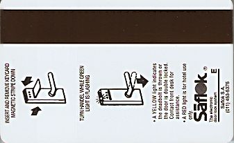 Hotel Keycard Inter-Continental Johannesburg South Africa Back