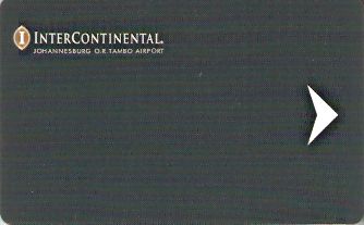 Hotel Keycard Inter-Continental Johannesburg South Africa Front