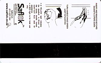 Hotel Keycard Inter-Continental Johannesburg South Africa Back