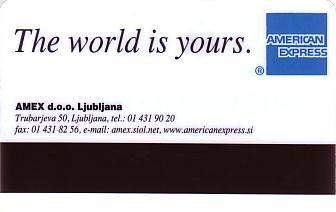 Hotel Keycard Inter-Continental Ljubljana Slovenia Back