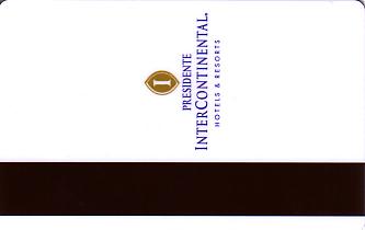 Hotel Keycard Inter-Continental Merida Venezuela Back