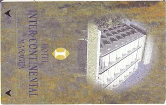 Hotel Keycard Inter-Continental Managua Nicaragua Front