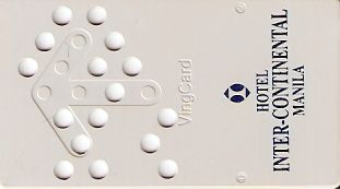 Hotel Keycard Inter-Continental Manila Philippines Front