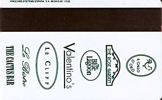 Hotel Keycard Inter-Continental Madeira Portugal Back