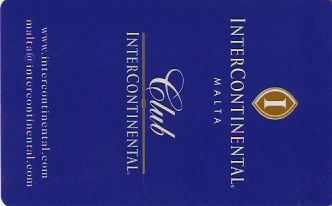 Hotel Keycard Inter-Continental  Malta Front