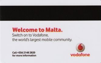 Hotel Keycard Inter-Continental  Malta Back