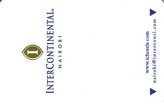 Hotel Keycard Inter-Continental Nairobi Kenya Front
