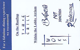 Hotel Keycard Inter-Continental New Delhi India Front