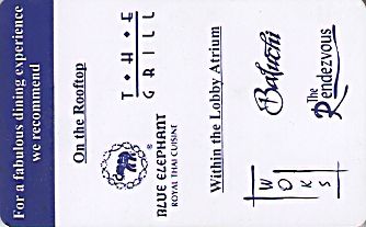 Hotel Keycard Inter-Continental New Delhi India Front
