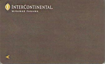 Hotel Keycard Inter-Continental  Panama Front