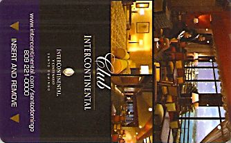 Hotel Keycard Inter-Continental Santo Domingo Dominican Republic Front