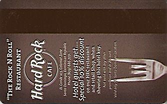 Hotel Keycard Inter-Continental Santo Domingo Dominican Republic Back