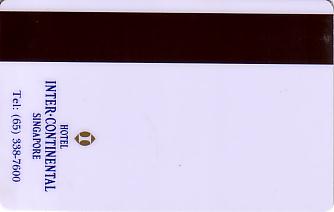 Hotel Keycard Inter-Continental  Singapore Back
