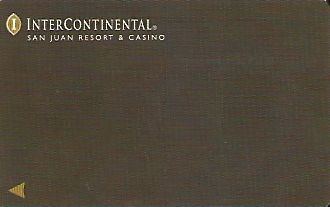 Hotel Keycard Inter-Continental San Juan Puerto Rico Front