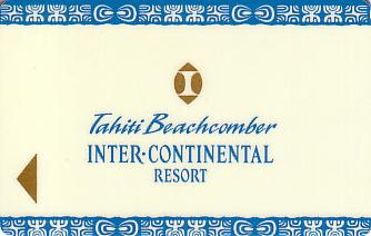 Hotel Keycard Inter-Continental Tahiti French Polynesia Front
