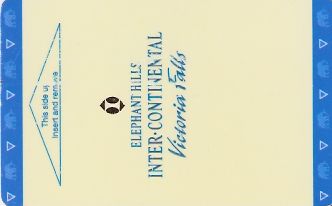 Hotel Keycard Inter-Continental Victoria Falls Zimbabwe Front