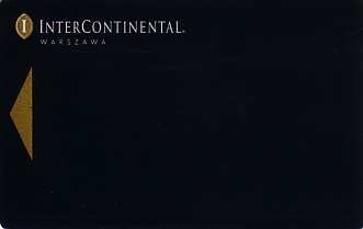 Hotel Keycard Inter-Continental Warsaw Poland Front