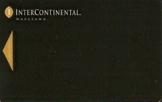 Hotel Keycard Inter-Continental Warsaw Poland Front