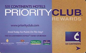 Hotel Keycard Inter-Continental Wellington New Zealand Front
