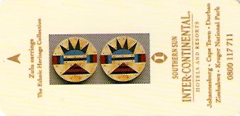 Hotel Keycard Inter-Continental  South Africa Front